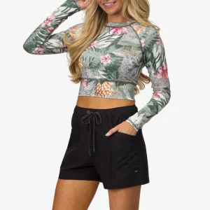 REEF Crest Crop Long Sleeve Surf Shirt UPF 40 | Women Sets