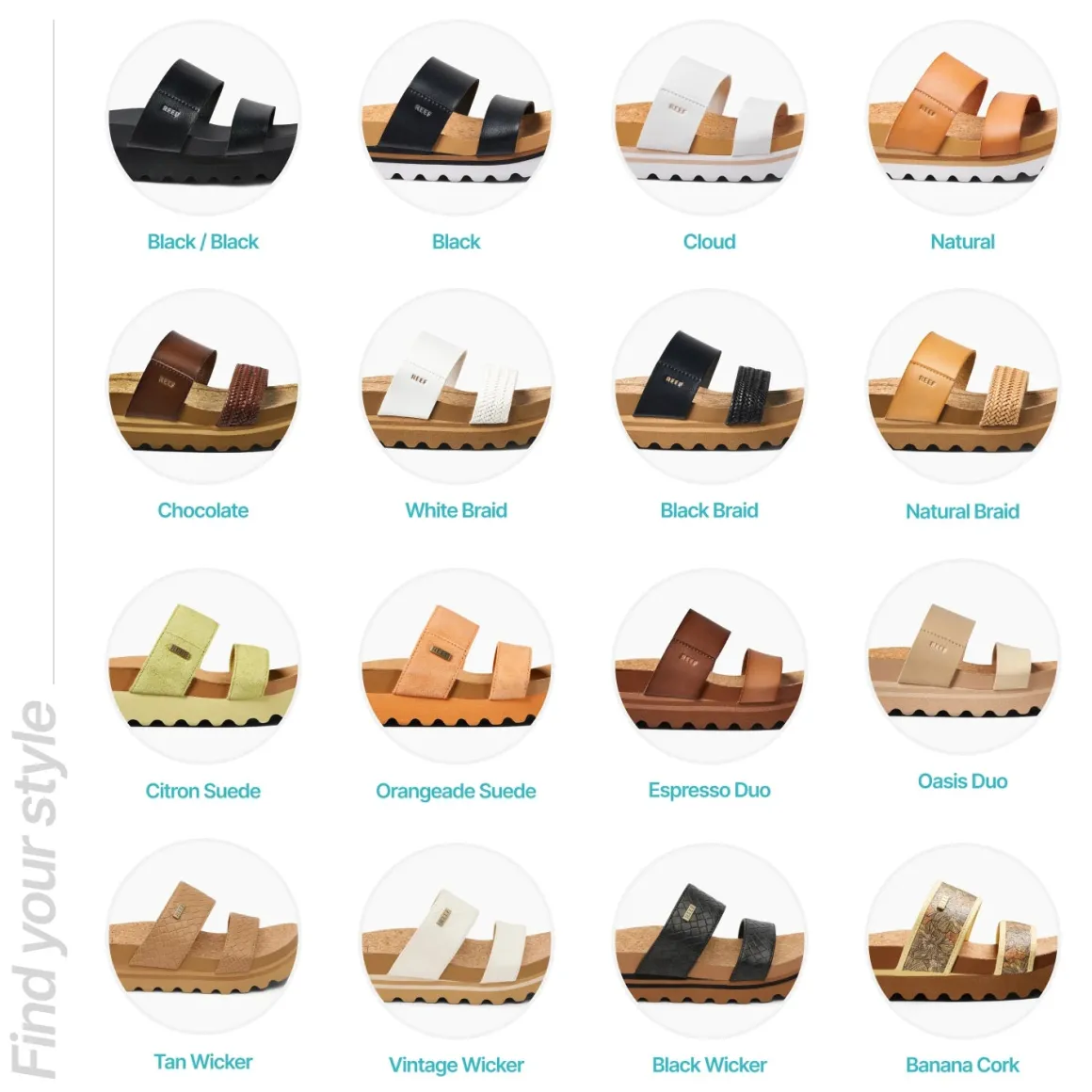 REEF Cushion Vista Hi | Women Slides | Sandals