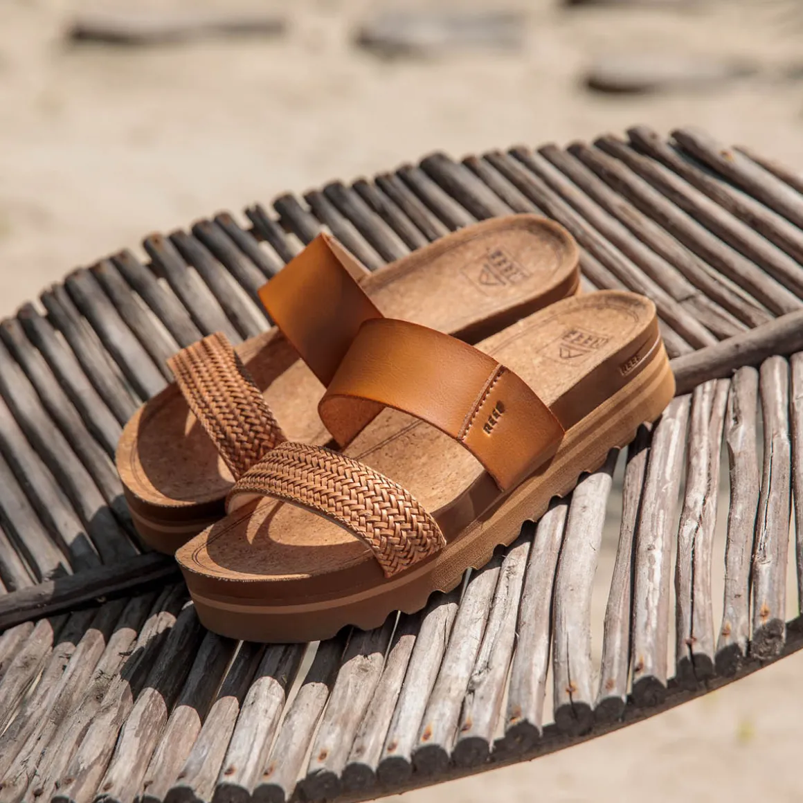 REEF Cushion Vista Hi | Women Slides | Sandals
