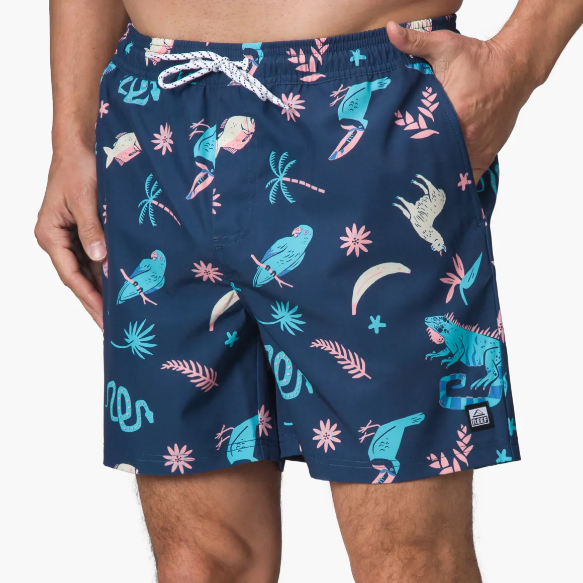 REEF Myers Elastic Waist Short 16" | Shorts, Boardshorts & Pants